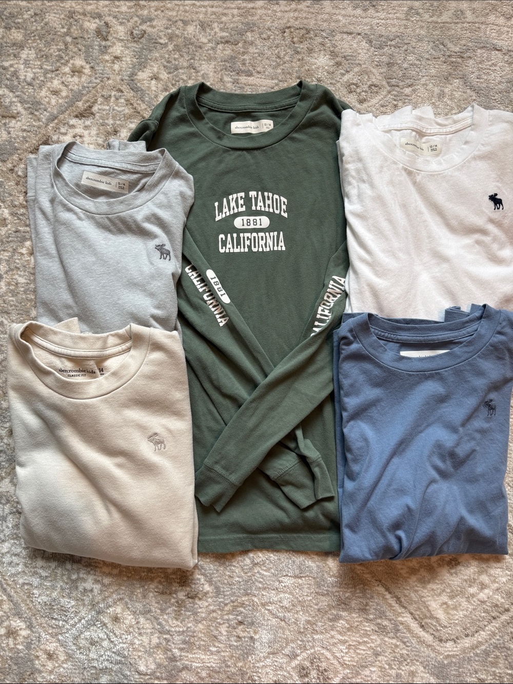 Abercrombie Kids boys long-sleeve tops bundle